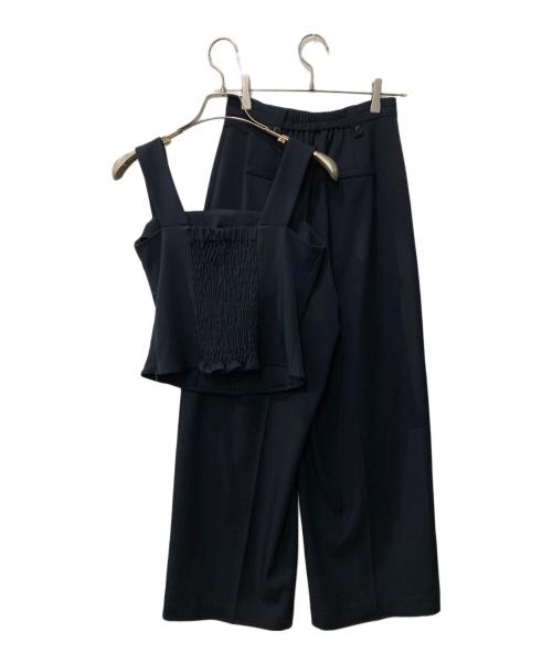 HER LIP TO（ハーリップトゥ）Her lip to (ハーリップトゥ) Lutetia Twill Set-Up/セットアップ ネイビー サイズ:Sの古着・服飾アイテム