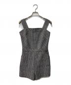 HER LIP TOハーリップトゥ）の古着「ツイードワンピース/Summer Tweed Romper」｜グレー