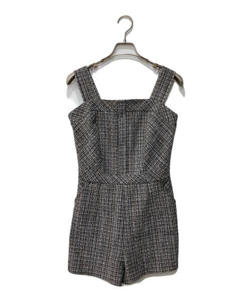 HER LIP TO（ハーリップトゥ）HER LIP TO (ハーリップトゥ) ツイードワンピース/Summer Tweed Romper グレー サイズ:Mの古着・服飾アイテム