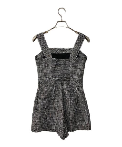 HER LIP TO（ハーリップトゥ）HER LIP TO (ハーリップトゥ) ツイードワンピース/Summer Tweed Romper グレー サイズ:Mの古着・服飾アイテム
