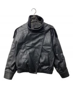 中古・古着通販】ZARA (ザラ) フェイクレザージャケット ブラック