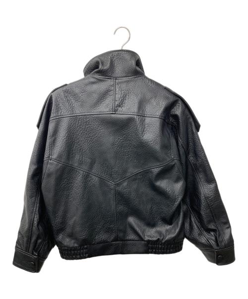 ZARA（ザラ）ZARA (ザラ) エコレザージャケット ブラック サイズ:Mの古着・服飾アイテム