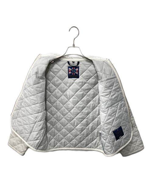LAVENHAM（ラベンハム）LAVENHAM (ラベンハム) Teynham Womens /キルティングジャケット ホワイト サイズ:36の古着・服飾アイテム