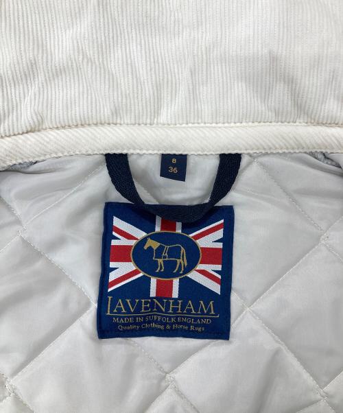 LAVENHAM（ラベンハム）LAVENHAM (ラベンハム) Teynham Womens /キルティングジャケット ホワイト サイズ:36の古着・服飾アイテム