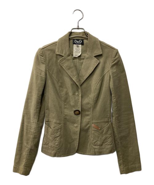 DOLCE & GABBANA（ドルチェ＆ガッバーナ）DOLCE & GABBANA (ドルチェ＆ガッバーナ) テーラードジャケット グリーン サイズ:36の古着・服飾アイテム