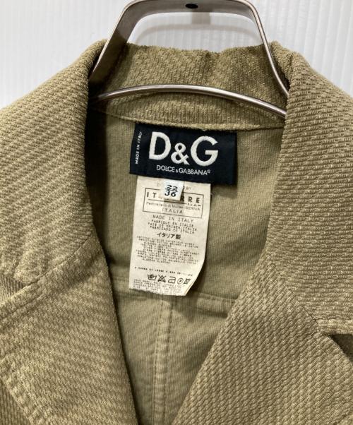 DOLCE & GABBANA（ドルチェ＆ガッバーナ）DOLCE & GABBANA (ドルチェ＆ガッバーナ) テーラードジャケット グリーン サイズ:36の古着・服飾アイテム