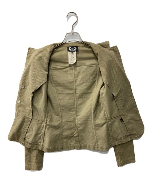 DOLCE & GABBANA（ドルチェ＆ガッバーナ）DOLCE & GABBANA (ドルチェ＆ガッバーナ) テーラードジャケット グリーン サイズ:36の古着・服飾アイテム