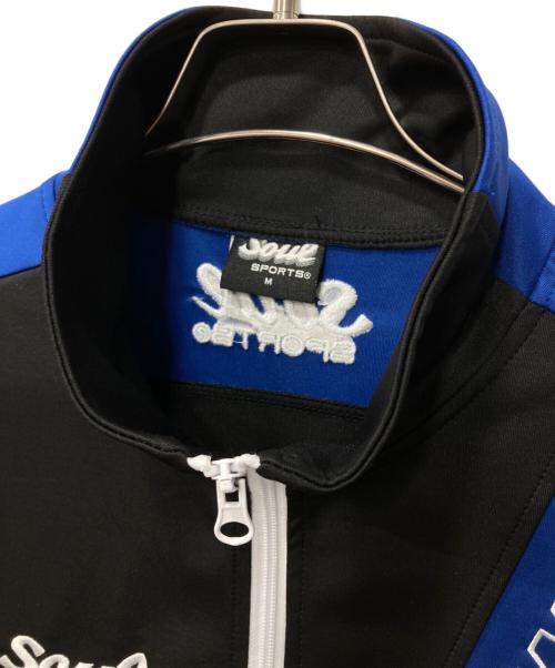 soul sports（ソウルスポーツ）soul sports (ソウルスポーツ) 新日本プロレス/トラックジャケット ブラック×ブルー サイズ:Mの古着・服飾アイテム
