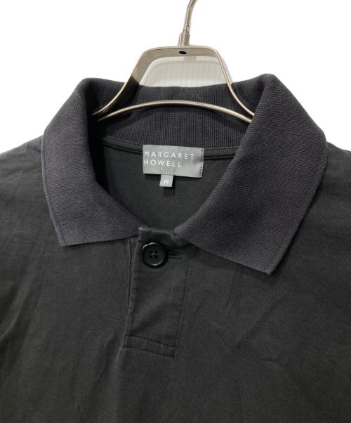 MARGARET HOWELL（マーガレットハウエル）MARGARET HOWELL (マーガレットハウエル) HIGHTWIST DENSE COTTON POLO SHIRT /ポロシャツ グレー サイズ:Mの古着・服飾アイテム