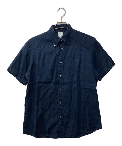 BROOKS BROTHERS（ブルックスブラザーズ）BROOKS BROTHERS (ブルックスブラザーズ) リネンシャツ ネイビー サイズ:Mの古着・服飾アイテム