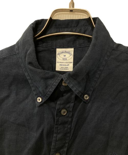 BROOKS BROTHERS（ブルックスブラザーズ）BROOKS BROTHERS (ブルックスブラザーズ) リネンシャツ ネイビー サイズ:Mの古着・服飾アイテム