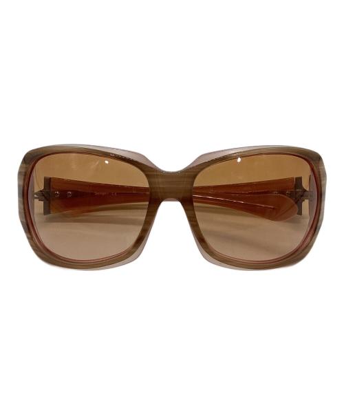 OAKLEY（オークリー）OAKLEY (オークリー) スクリプト サングラス ピンク×ブラウン サイズ:62-15の古着・服飾アイテム