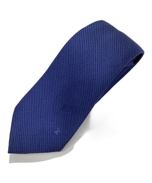 LOUIS VUITTON（ルイ ヴィトン）LOUIS VUITTON (ルイ ヴィトン) シルクコットンネクタイ ネイビー サイズ:表記なしの古着・服飾アイテム