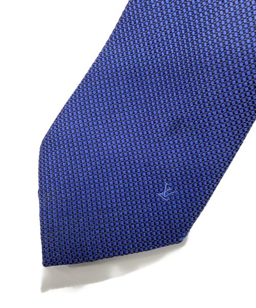 LOUIS VUITTON（ルイ ヴィトン）LOUIS VUITTON (ルイ ヴィトン) シルクコットンネクタイ ネイビー サイズ:表記なしの古着・服飾アイテム