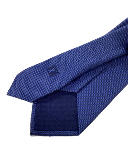 LOUIS VUITTON（ルイ ヴィトン）LOUIS VUITTON (ルイ ヴィトン) シルクコットンネクタイ ネイビー サイズ:表記なしの古着・服飾アイテム