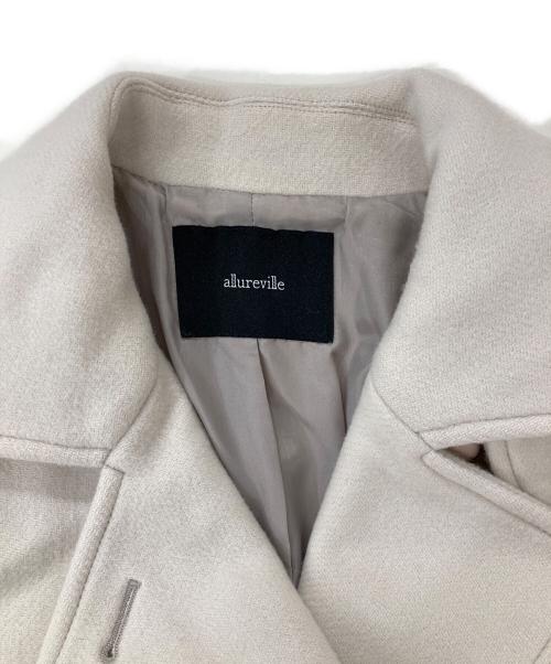 allureville（アルアバイル）allureville (アルアバイル) スプリットラグランロングコート ベージュ サイズ:2の古着・服飾アイテム