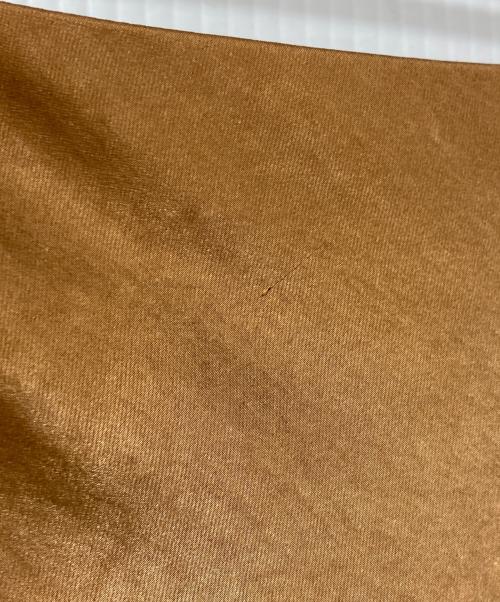 anuans（アニュアンス）anuans (アニュアンス) サテンナロースカート ブラウン サイズ:Mの古着・服飾アイテム