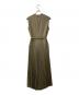 laubeblanc (ローブ ブラン) ノースリーブワンピース/Belted Pleats Dress ブラウン サイズ:M：10000円