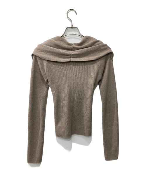 MARNO（マーノ）MARNO (マーノ) カシュクールニット/Camille knit ブラウン サイズ:FREEの古着・服飾アイテム
