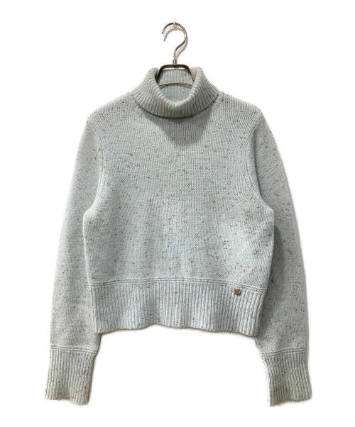 Loulou Willoughby（ルルウィルビー）Loulou Willoughby (ルルウィルビー) ウールタートルネックニット ブルー サイズ:2の古着・服飾アイテム