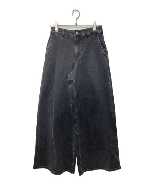 theory（セオリー）theory (セオリー) New ST Denim Bk Wide HW Pant D GH/デニムパンツ ブラック サイズ:25の古着・服飾アイテム
