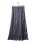 SOULEIADO（ソレイアード）の古着「ポリエステルプリント バイヤスナロースカート」｜グレー
