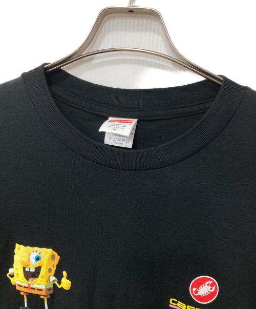 SUPREME（シュプリーム）Supreme (シュプリーム) SpongeBob Castelli Racing L/S Tee/ロングスリーブカットソー ブラック サイズ:XLの古着・服飾アイテム