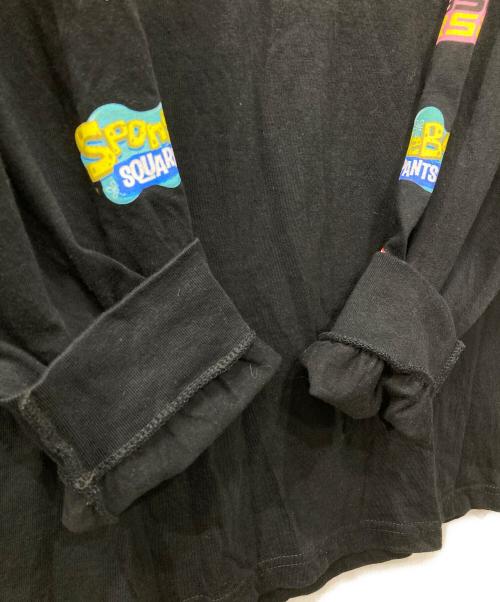 SUPREME（シュプリーム）Supreme (シュプリーム) SpongeBob Castelli Racing L/S Tee/ロングスリーブカットソー ブラック サイズ:XLの古着・服飾アイテム