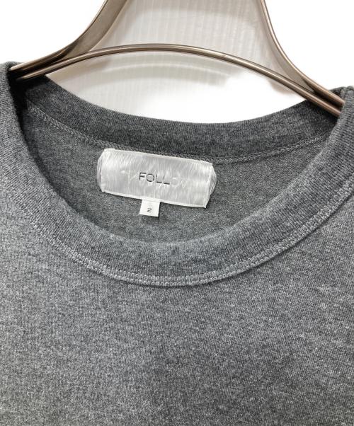 FOLL（フォル）FOLL (フォル) 26年/nano wash everyday tee/tシャツ グレー サイズ:2の古着・服飾アイテム