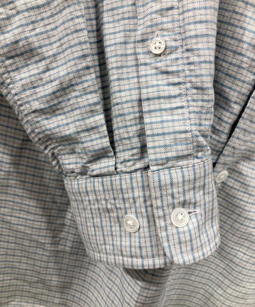 STEVEN ALAN（スティーブンアラン）STEVEN ALAN (スティーブンアラン) ドレープ オックス チェック レギュラーカラー シャツ LOOSE ブルー サイズ:Mの古着・服飾アイテム