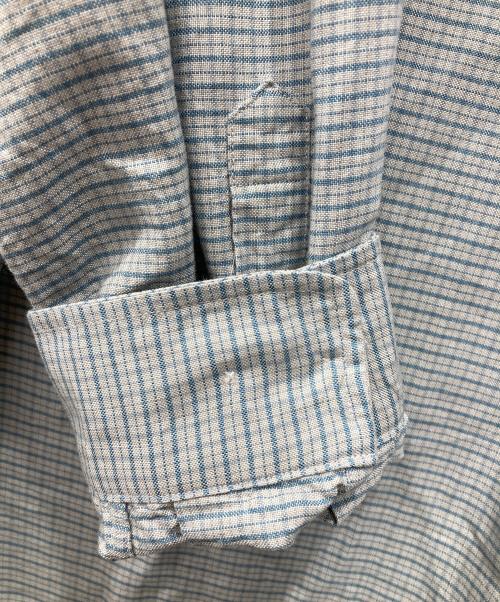 STEVEN ALAN（スティーブンアラン）STEVEN ALAN (スティーブンアラン) ドレープ オックス チェック レギュラーカラー シャツ LOOSE ブルー サイズ:Mの古着・服飾アイテム