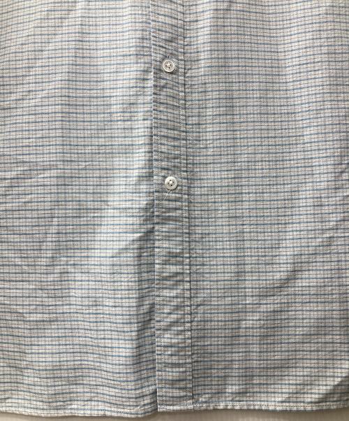 STEVEN ALAN（スティーブンアラン）STEVEN ALAN (スティーブンアラン) ドレープ オックス チェック レギュラーカラー シャツ LOOSE ブルー サイズ:Mの古着・服飾アイテム