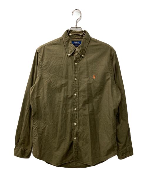 POLO RALPH LAUREN（ポロ・ラルフローレン）POLO RALPH LAUREN (ポロ・ラルフローレン) ボタンダウンシャツ オリーブ サイズ:Ⅼの古着・服飾アイテム