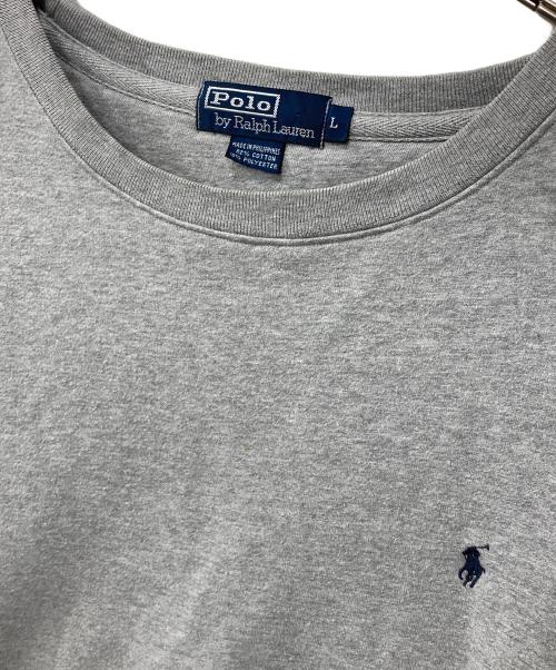 POLO RALPH LAUREN（ポロ・ラルフローレン）POLO RALPH LAUREN (ポロ・ラルフローレン) 90s/裏起毛スウェット グレー サイズ:Lの古着・服飾アイテム