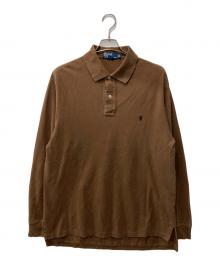 POLO RALPH LAUREN（ポロ・ラルフローレン）の古着「ロングポロシャツ」｜ブラウン