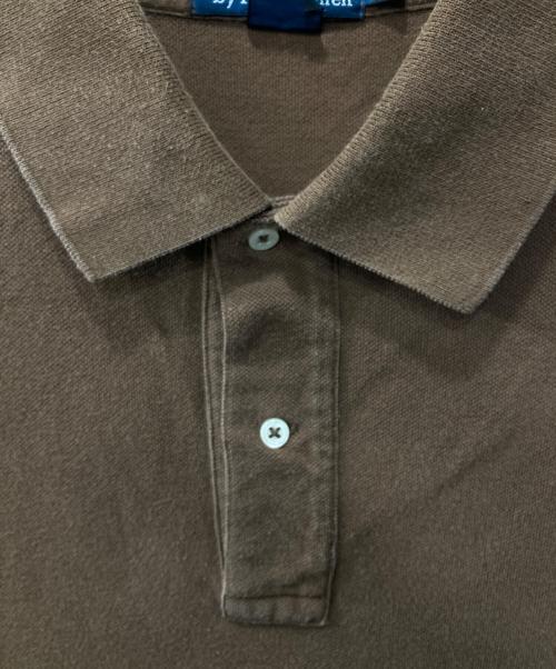 POLO RALPH LAUREN（ポロ・ラルフローレン）POLO RALPH LAUREN (ポロ・ラルフローレン) ロングポロシャツ ブラウン サイズ:LTの古着・服飾アイテム
