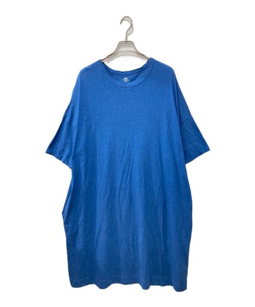 45R（フォーティファイブ・アール）45R (フォーティファイブ・アール) カットソーワンピース ブルー サイズ:記載なしの古着・服飾アイテム