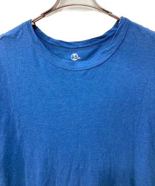 45R（フォーティファイブ・アール）45R (フォーティファイブ・アール) カットソーワンピース ブルー サイズ:記載なしの古着・服飾アイテム