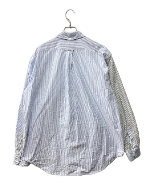 Engineered Garments（エンジニアド ガーメンツ）Engineered Garments (エンジニアド ガーメンツ) LOWERCASE (ロウワーケース) ボタンダウンシャツ ブルー×グレー サイズ:Lの古着・服飾アイテム