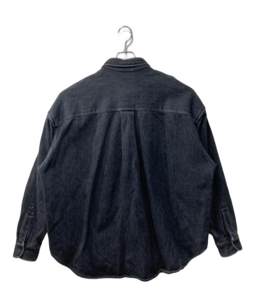 H BEAUTY&YOUTH（エイチ ビューティー&ユース）H BEAUTY&YOUTH (エイチ ビューティー&ユース) BLACK DENIM SHIRT/シャツ グレー サイズ:Lの古着・服飾アイテム