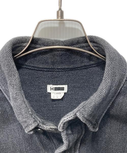 H BEAUTY&YOUTH（エイチ ビューティー&ユース）H BEAUTY&YOUTH (エイチ ビューティー&ユース) BLACK DENIM SHIRT/シャツ グレー サイズ:Lの古着・服飾アイテム