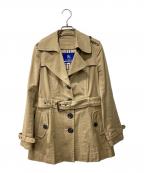 BURBERRY BLUE LABELバーバリー ブルー レーベル）の古着「ショートトレンチコート」｜ベージュ