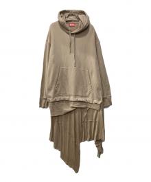 DIESEL（ディーゼル）の古着「スウェットワンピース」｜ブラウン