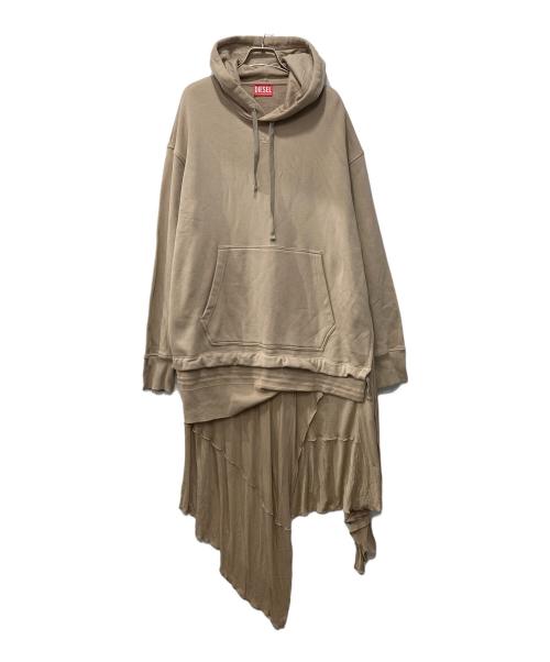 DIESEL（ディーゼル）DIESEL (ディーゼル) スウェットワンピース ブラウン サイズ:Sの古着・服飾アイテム