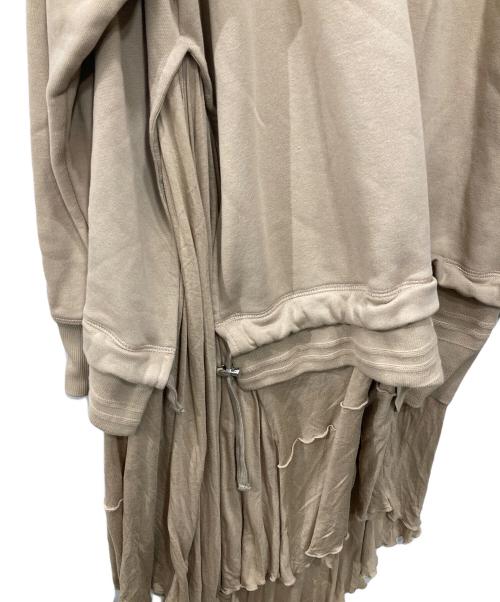 DIESEL（ディーゼル）DIESEL (ディーゼル) スウェットワンピース ブラウン サイズ:Sの古着・服飾アイテム