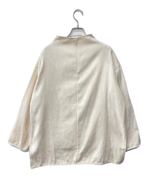 Ameri（アメリ）AMERI (アメリ) VELOR CORDUROYS HIGH NECK TOP ホワイト サイズ:Fの古着・服飾アイテム
