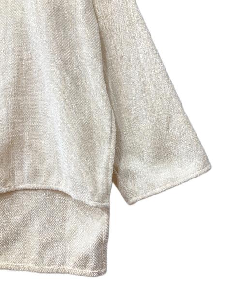 Ameri（アメリ）AMERI (アメリ) VELOR CORDUROYS HIGH NECK TOP ホワイト サイズ:Fの古着・服飾アイテム