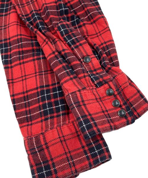 POLO RALPH LAUREN（ポロ・ラルフローレン）POLO RALPH LAUREN (ポロ・ラルフローレン) チェックウエスタンシャツ レッド サイズ:XLの古着・服飾アイテム