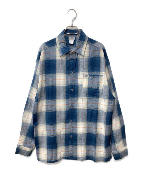 CalTop（キャルトップ）CalTop (キャルトップ) チェックシャツ ネイビー サイズ:Sの古着・服飾アイテム