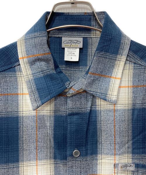 CalTop（キャルトップ）CalTop (キャルトップ) チェックシャツ ネイビー サイズ:Sの古着・服飾アイテム